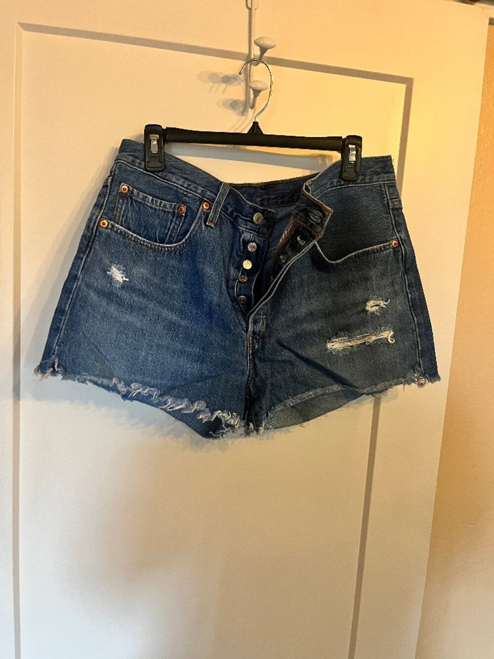 Levi's 501 Women's Denim Cutoff Shorts Button Fly W32